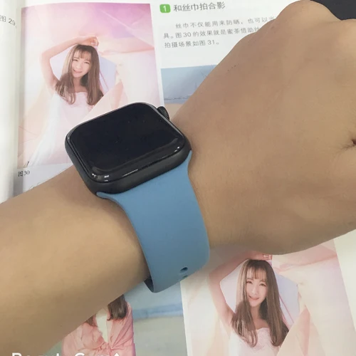Jean Blue 04 Спортивный ремешок для Apple Watch ремешок 44 мм 40 4 3 iwatch ремешок 42 мм 38 мм силиконовый pulseira ремешок для часов Браслет Apple watch 5 ремешок 44 мм - Цвет ремешка: Jean Blue 04