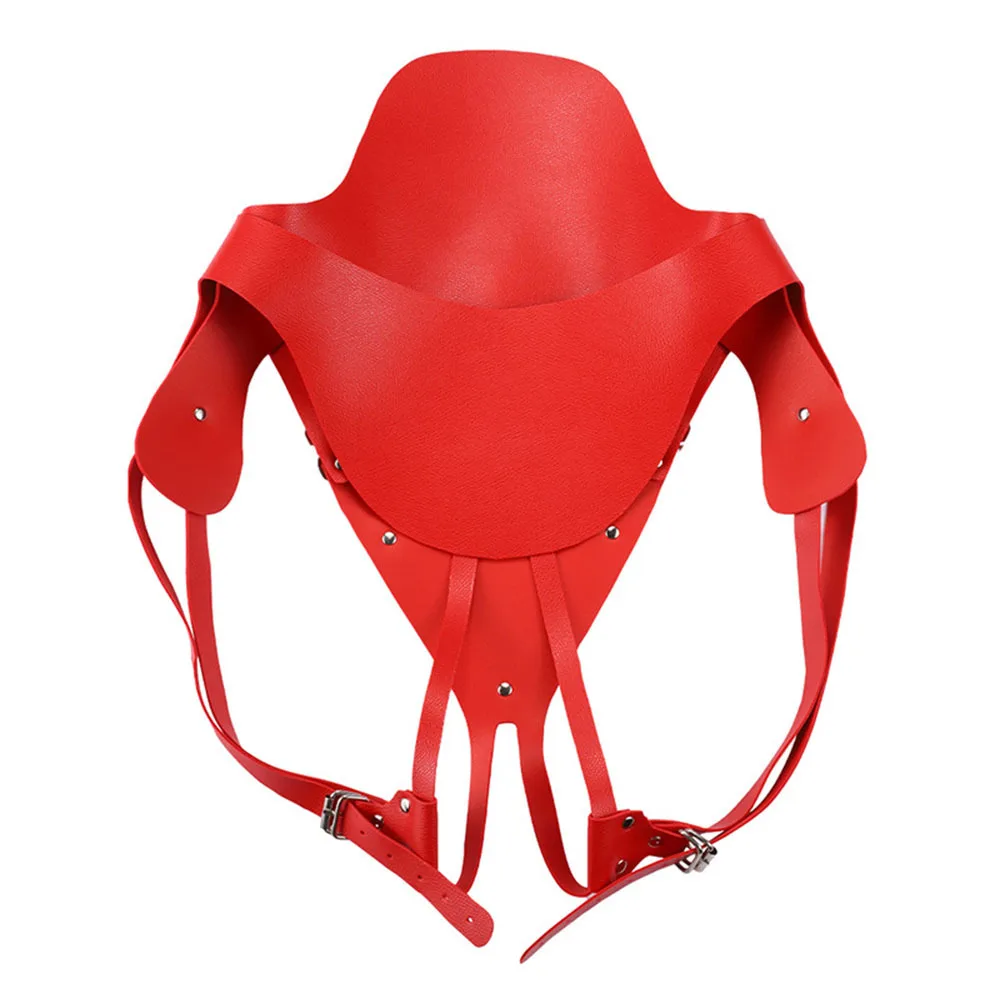 Женские трусики из искусственной кожи Пояс верности для лесбиянок БДСМ бондаж