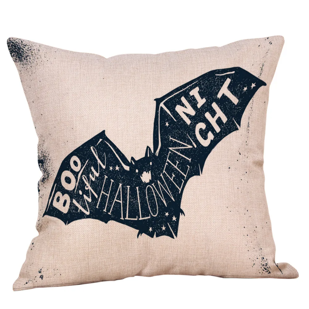 Чехол для подушки на Хэллоуин 45x45 см декоративные чехол из хлопка и льна