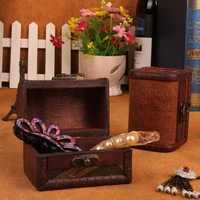vintage classic wood jewelry boxes display travel portable jewelry case mini make up case necklace earring ring storage holder