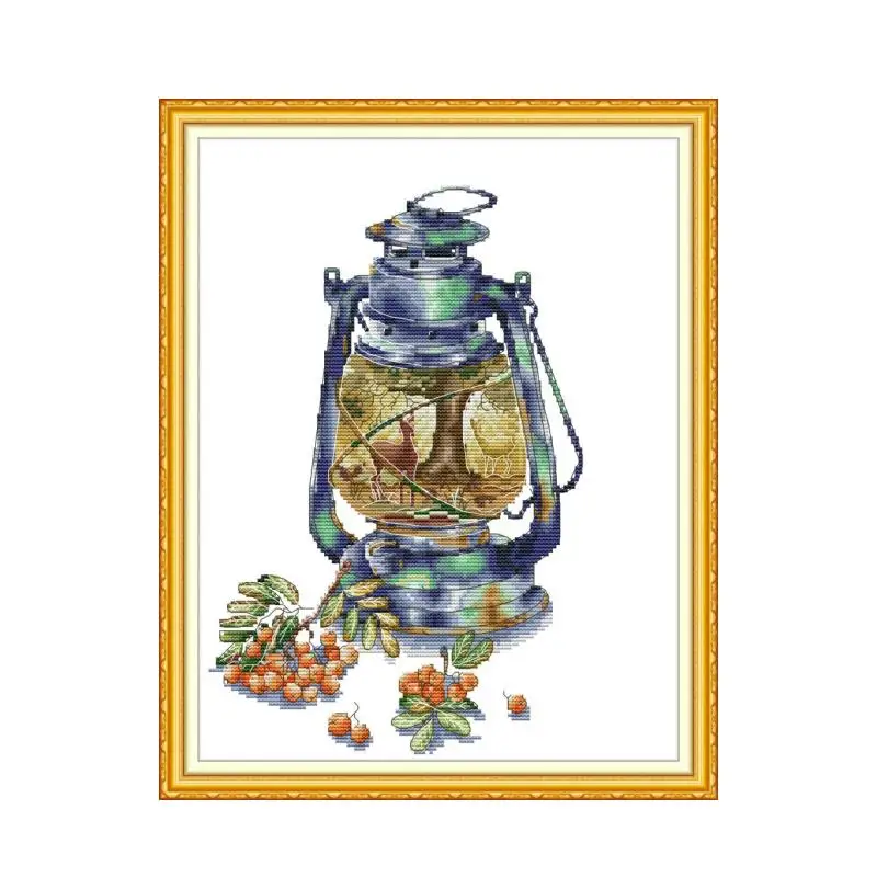 Набор для вышивки крестиком сделай сам Осенний aida 14ct 11ct печать на холсте