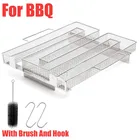 Генератор холодного дыма для барбекю, гриля, деревянная коробка для курения, деревянная пыль, горячее и холодное курение мяса, инструменты для готовки из нержавеющей стали для барбекю