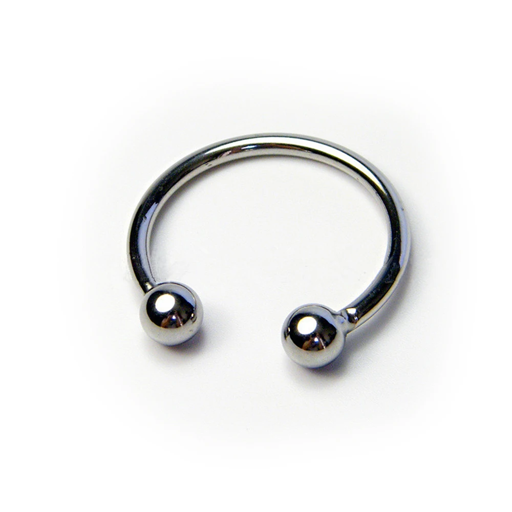 Двойные бусины из нержавеющей стали семенное кольцо для мужчин не повреждает