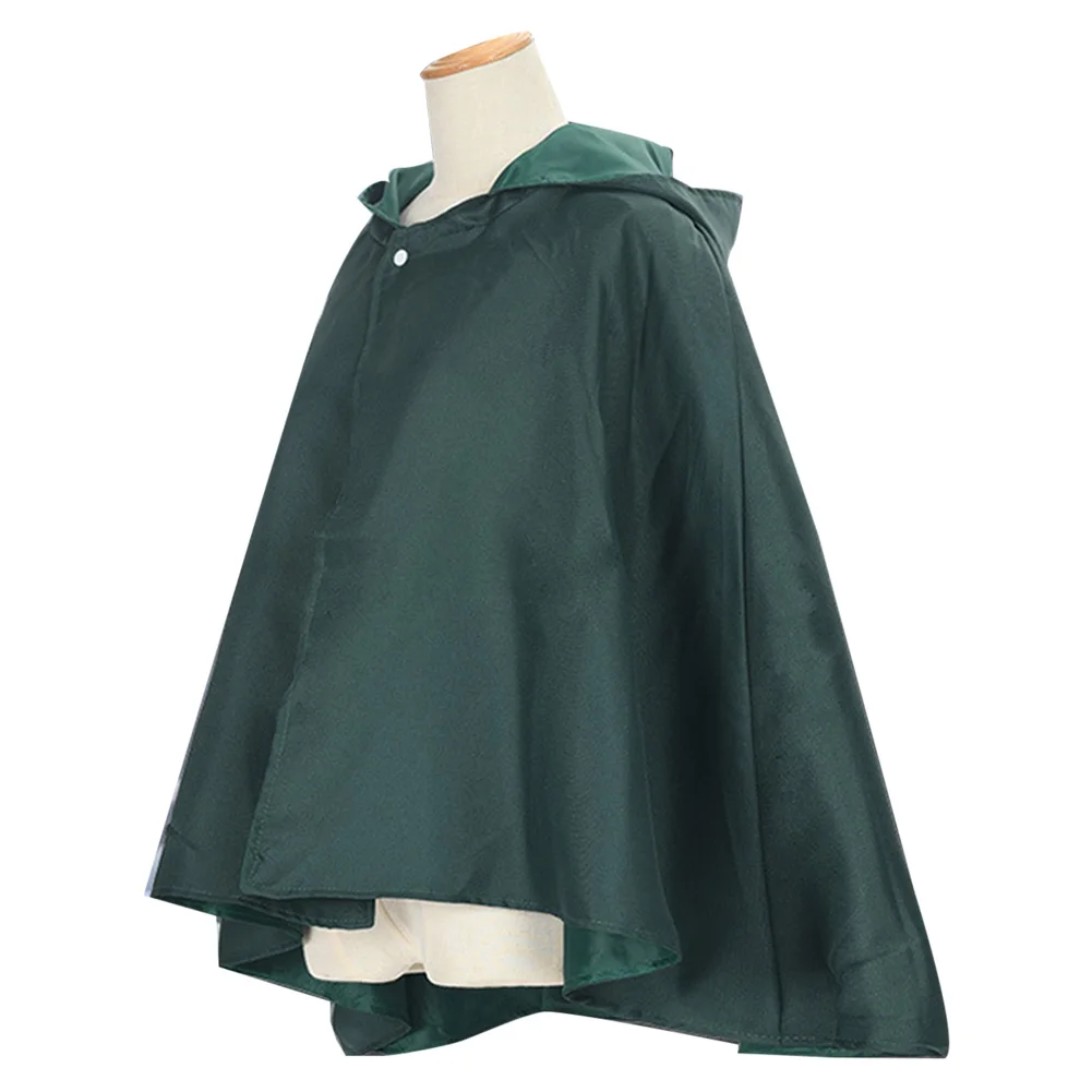 Зеленая накидка Эрена йера из аниме атака на Титанов костюм для солдат спецназ