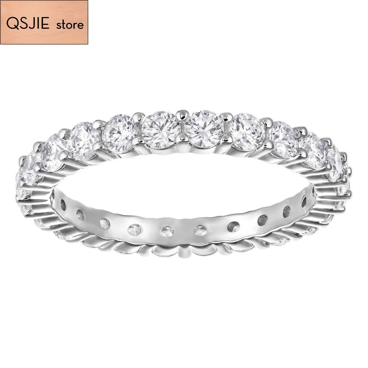 

QSJIE High quality SWA original best material. Crystal fashion lady's ring Charming fashion jewelry
