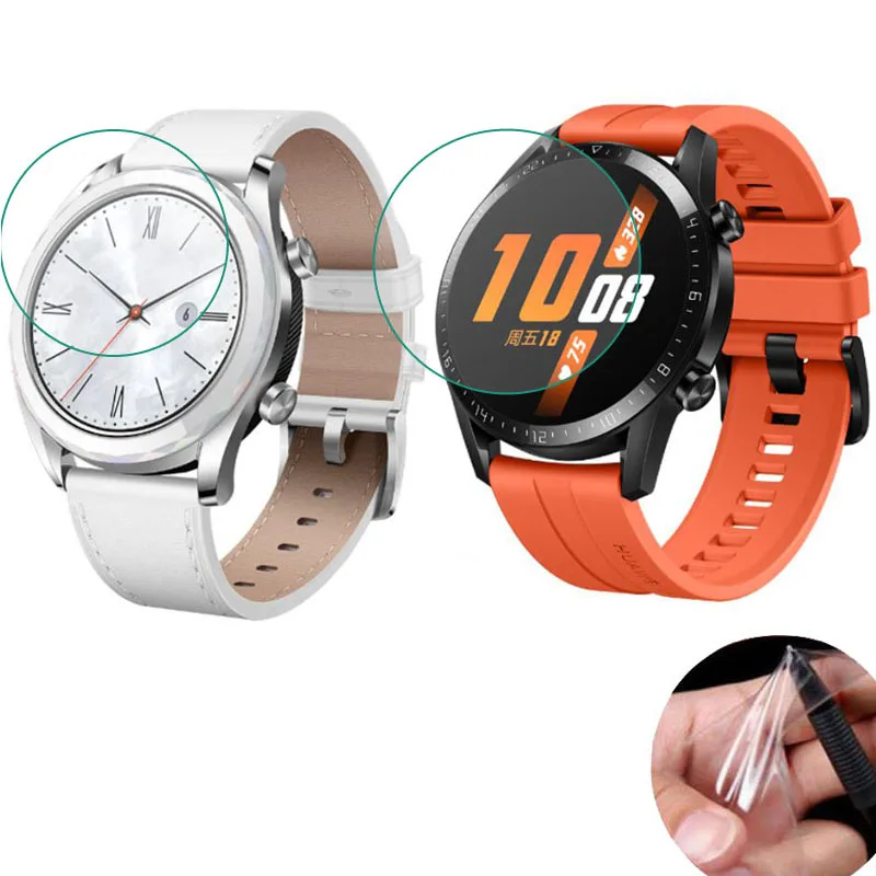

Мягкая прозрачная защитная пленка для смарт-часов Huawei Watch GT 2 Active/Elegant GT2 42 мм 46 мм, полноэкранная Защитная крышка (не стекло)