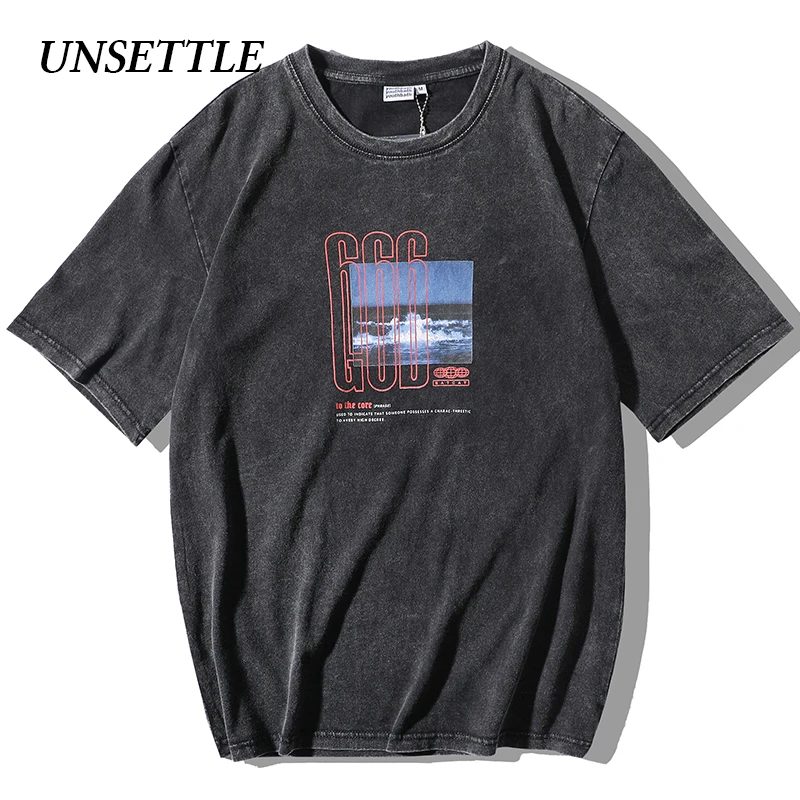 UNSETTLE 2020SS Harajuku футболки для мужчин/женщин в стиле хип-хоп забавная Футболка с