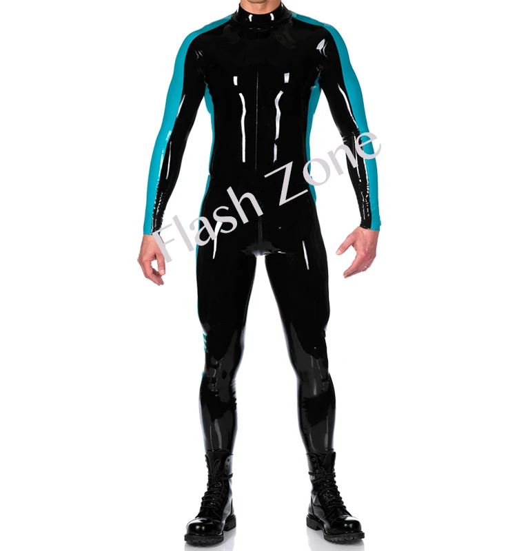 Бесплатная Доставка! Мужские прямые куртки латексные костюмы фетиши с носками |