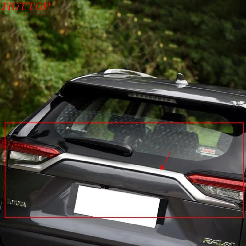 Подходит для Toyota RAV4 2019 2020 хромированная крышка багажника отделка украшение