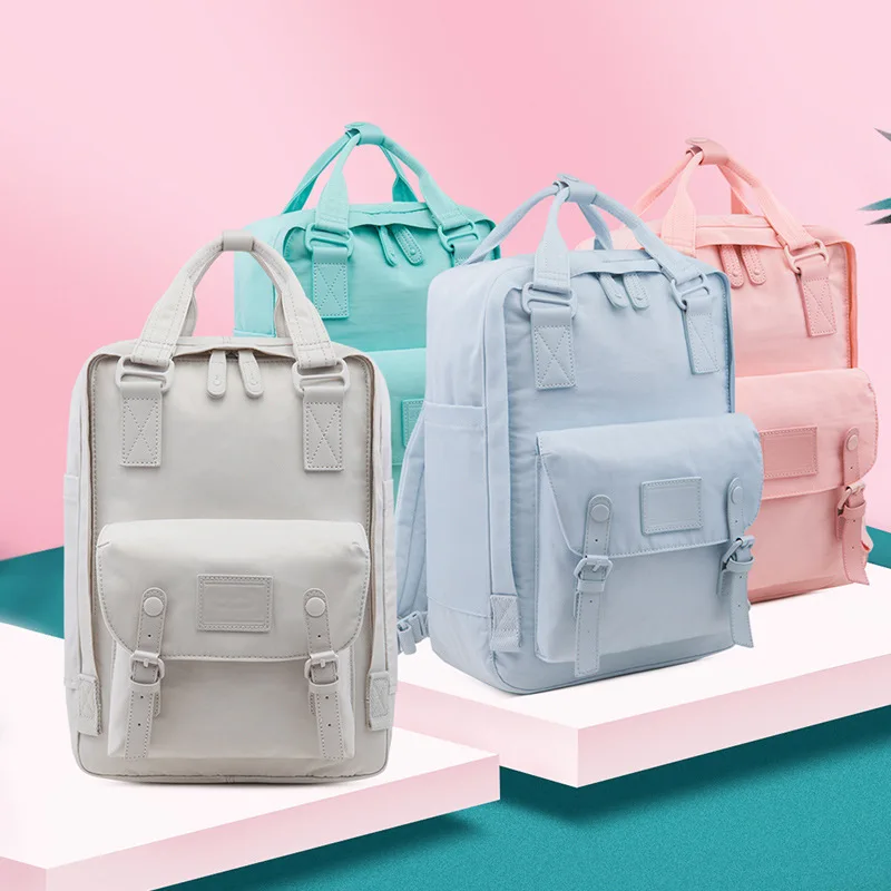 

New Women Waterproof Nylon Large Capacity Backpacks Female 14 Inch Laptop Backpack School Bags for Teenage Girls Travel Bagpack