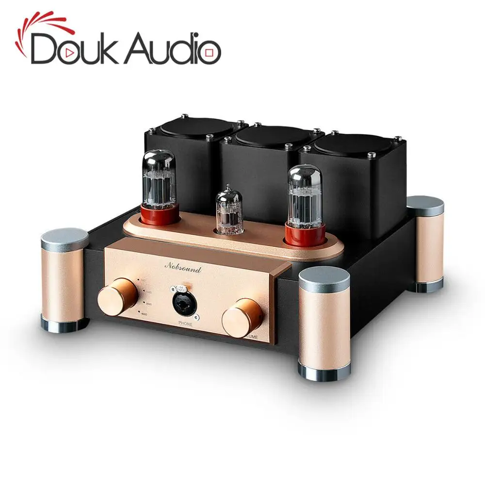 Nobsound Hi-end 6SN7+ ECC83 усилитель клапанной трубки HiFi Предварительный усилитель Настольный одноконцевый усилитель для наушников класса A