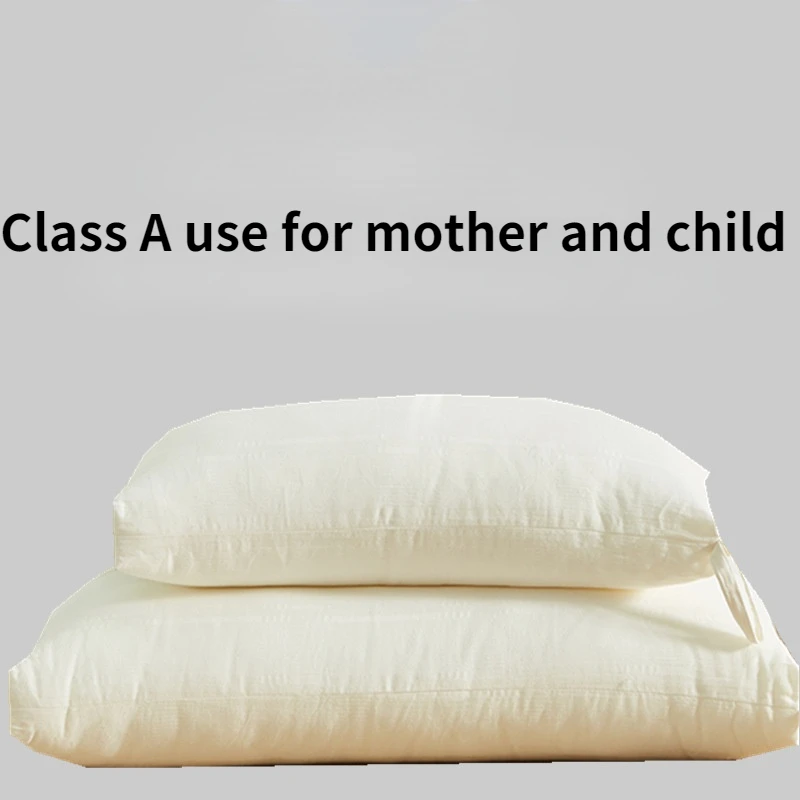

Safe and Comfortable Soft Mother and Baby Pillow, Star Hotel Non-fluorescent Cotton Pillow Core Neck Pillow to Help Ensure Sleep