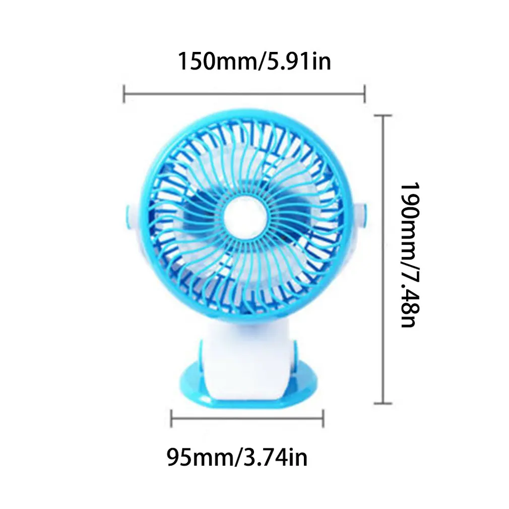 

360 Degree Portable Camping Fan Rechargeable USB Clip on Mini Desk Fan Home Office Fan Car Phone Air Cooling Fan Fan Cooler 5v