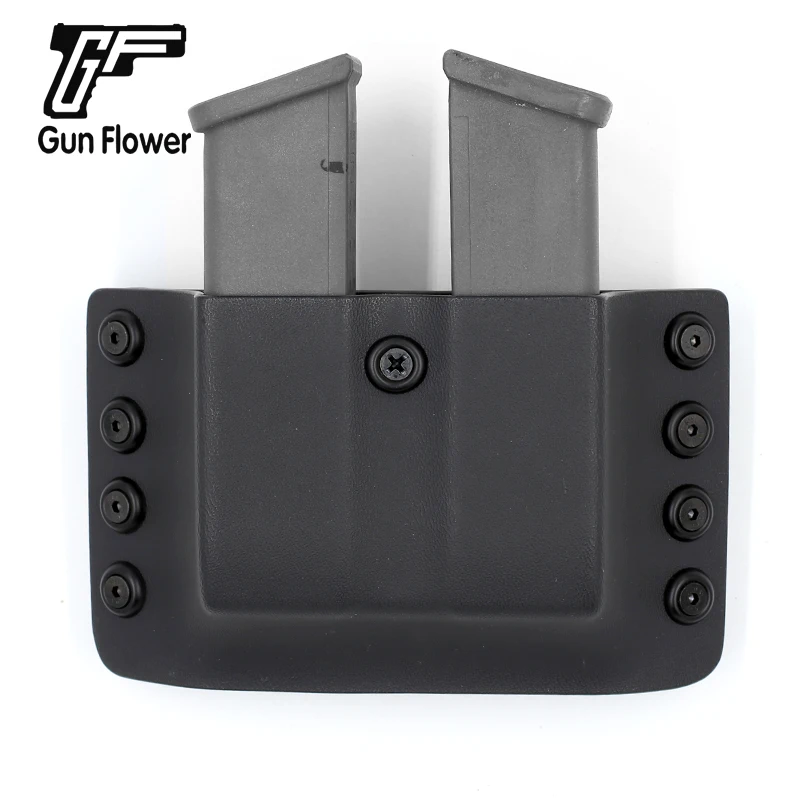 Пистолет с цветочным рисунком Glock 19/23/32 OWB сокрытие Kydex кобура Кожаные Двойные