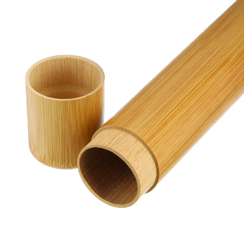 Бамбуковая зубная щетка с держателем деревянная мягкая щетина бамбуковое