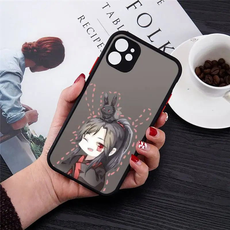

Mo Dao Zu Shi Kartun Lucu Wanita Phone Case matte transparent For black iPhone 7 8 x xs xr 11 12 pro plus max mini Clear Funda
