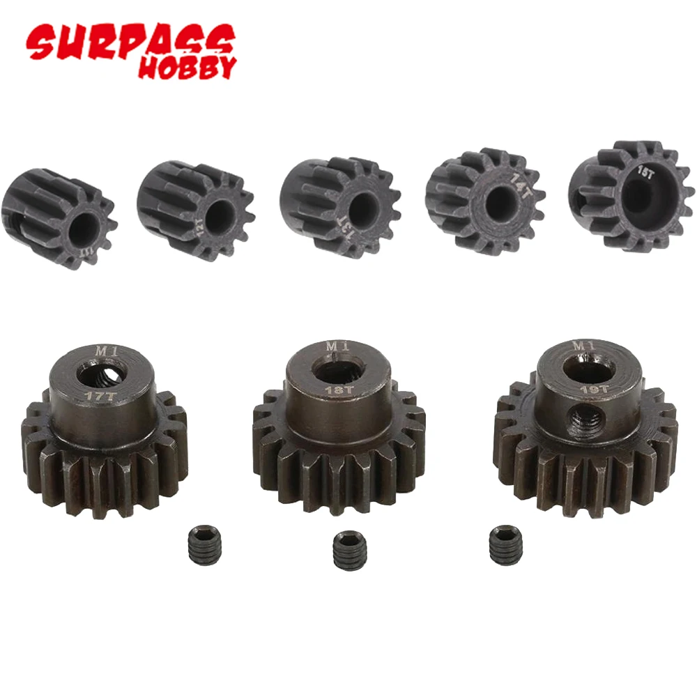 Шестерня SURPASSHOBBY M1 5 мм 11T 15T/15T 19T/18T 22T двигателя для 1/8 RC багги автомобиль монстр