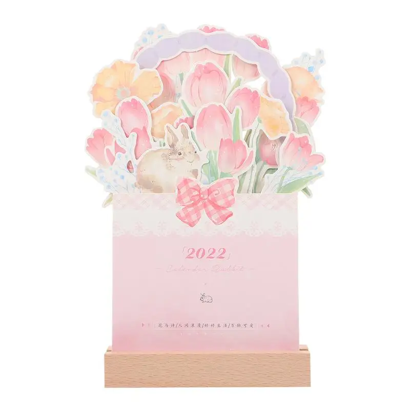 

1 шт. портативный креативный бумажный календарь, креативный календарь 2022