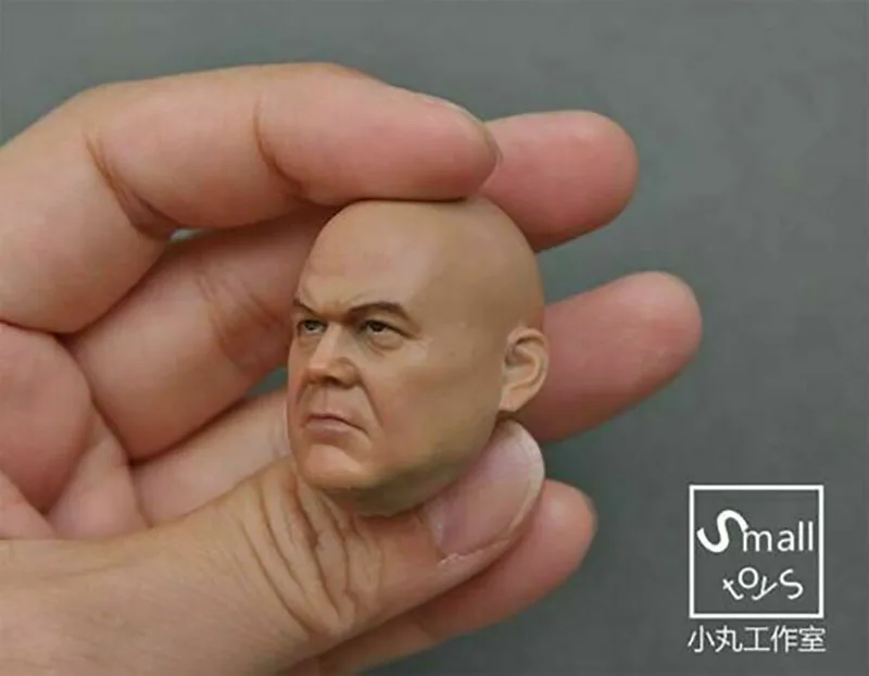 

1/12 Vincent D'Onofrio Head Sculpt Male Soldier Fat Bald Head Carving Fit 6'' Acttion Figure Body