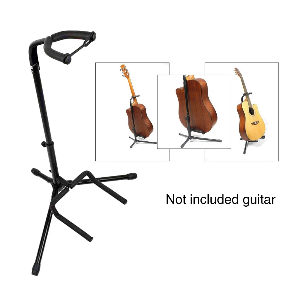 Portable Universal Support Foldable Useful Guitar Stand Metal Bracket Instrument A-Frame Practical Travel Tripod Vertical Type | Спорт и