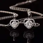 Женское ожерелье из серебра 925 пробы, с муассанитом 1ct-2ct