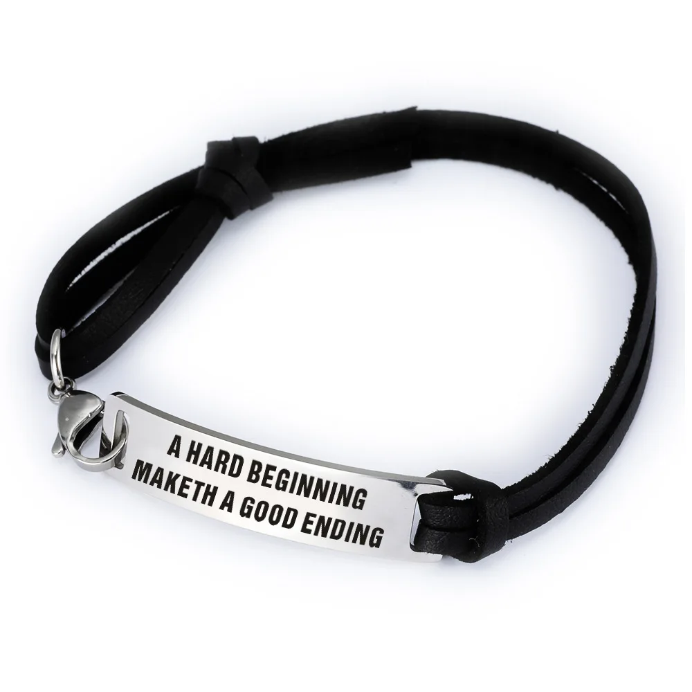 Быть сильным чем шторм браслет из нержавеющей стали 2019 мужские вдохновляющие