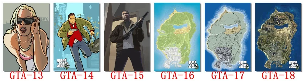 На заказ, на холсте, художественные грандиозные кражи Авто постер GTA San Andreas Игра Обои грандиозные кражи настенные наклейки Niko Фреска домашний Декор#761