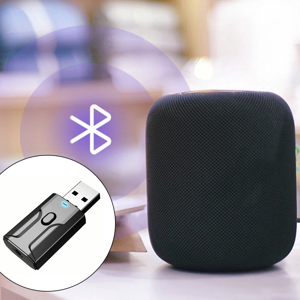 

ABS 4 In 1 Plug And Play Wireless Bluetooth High Speed Dongle Receiver Laptop Audio Adapter Transmitter Automatic Pair Portable