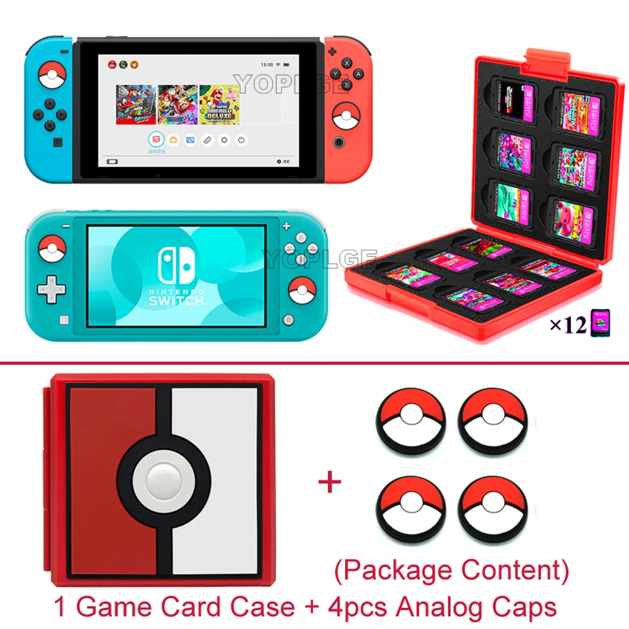 12 в 1 чехол для хранения игровых карт Nintendo Switch Lite портативный 3D с рисунком
