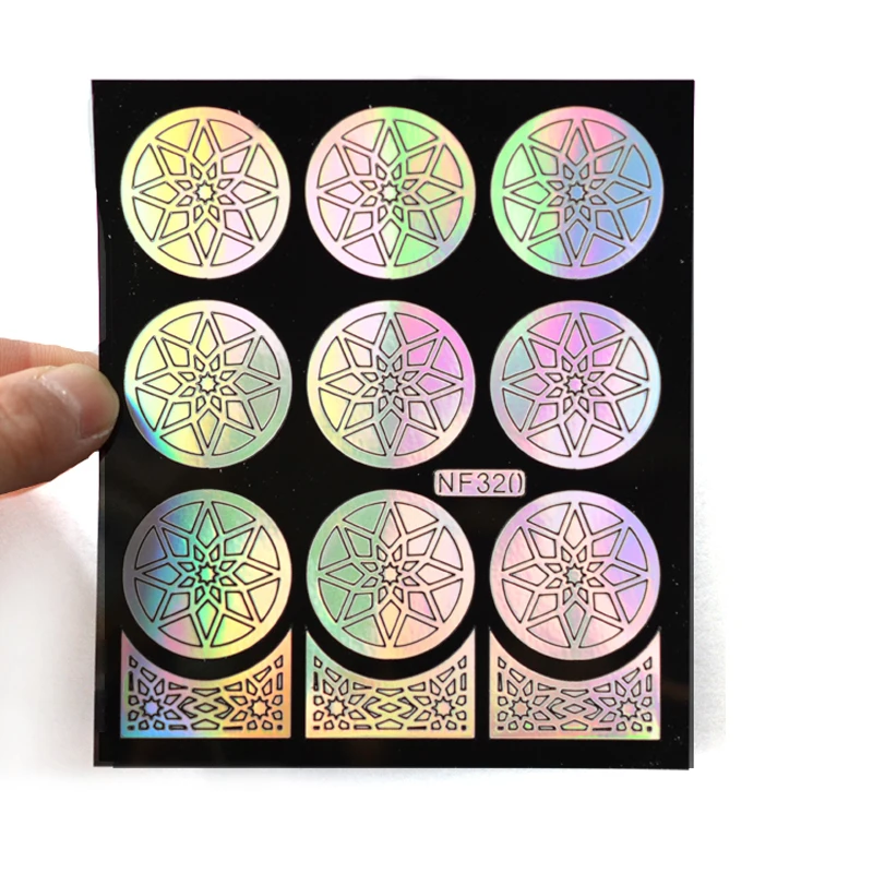 

3/5Pcs Hollow Nail Sticker DIY Tips Reusable Transfer Stickers Accessories Vinyl French Tips Manicure Decal Decoration Nail Tool