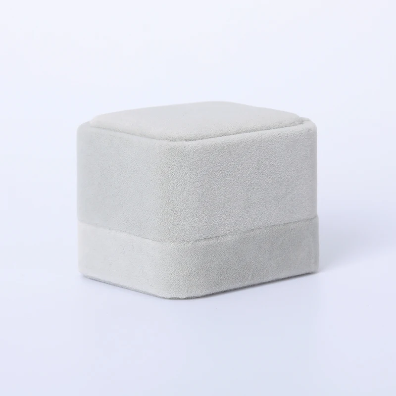 

Small Suede Gift Box For Ring Earring Jewelry Display Packaging Box