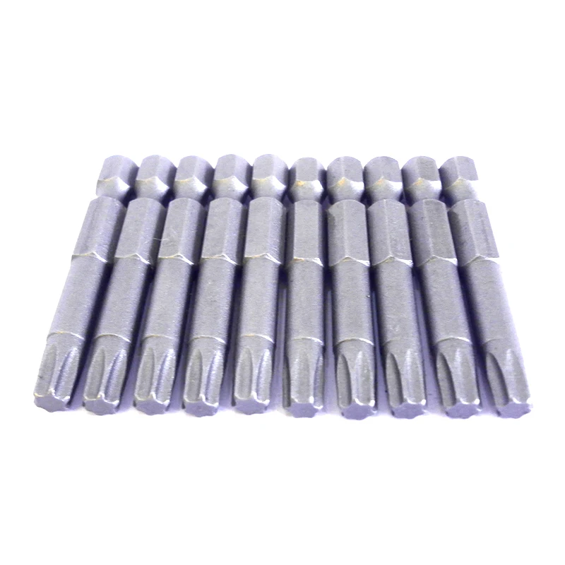 BOSI 10 шт. 1/4 дюйма шестигранный хвостовик T30 Torx Защитная головка отвертка сверла |