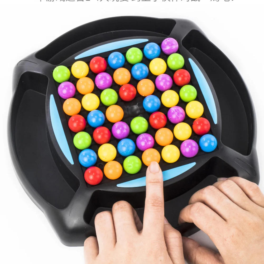 

Rainbow Ball Matching Toys Colorful Training Board Elimination Game Early Education Parent Child Interactive Brain Puzzles Game