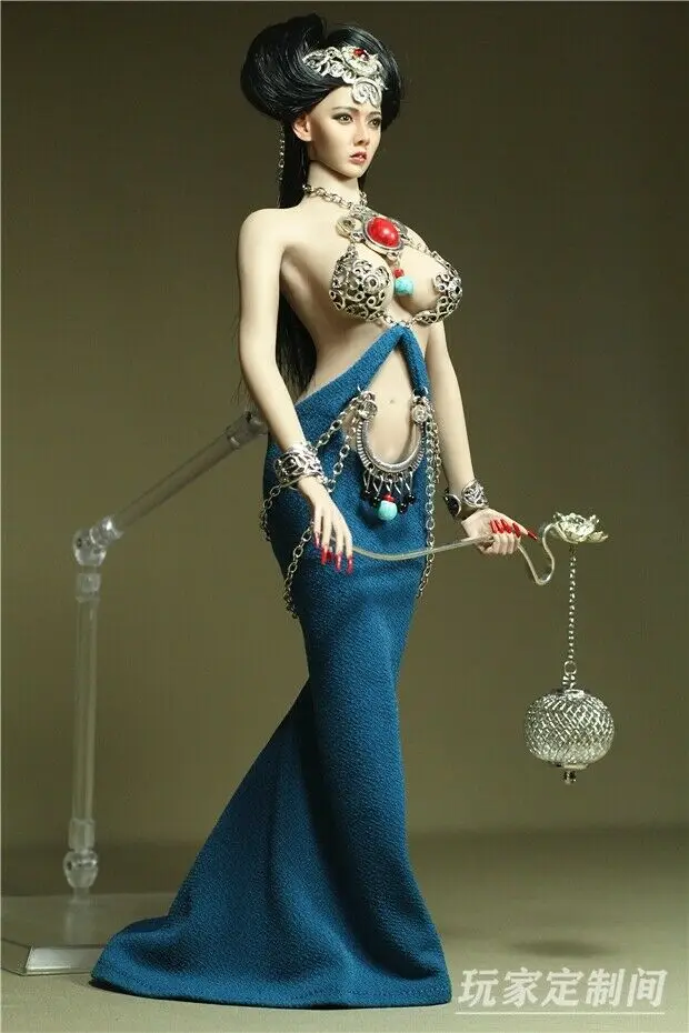 

Custom 1/6th Female Soldier Clothes-Shy Flower Model for 12" Big Middle Bust
