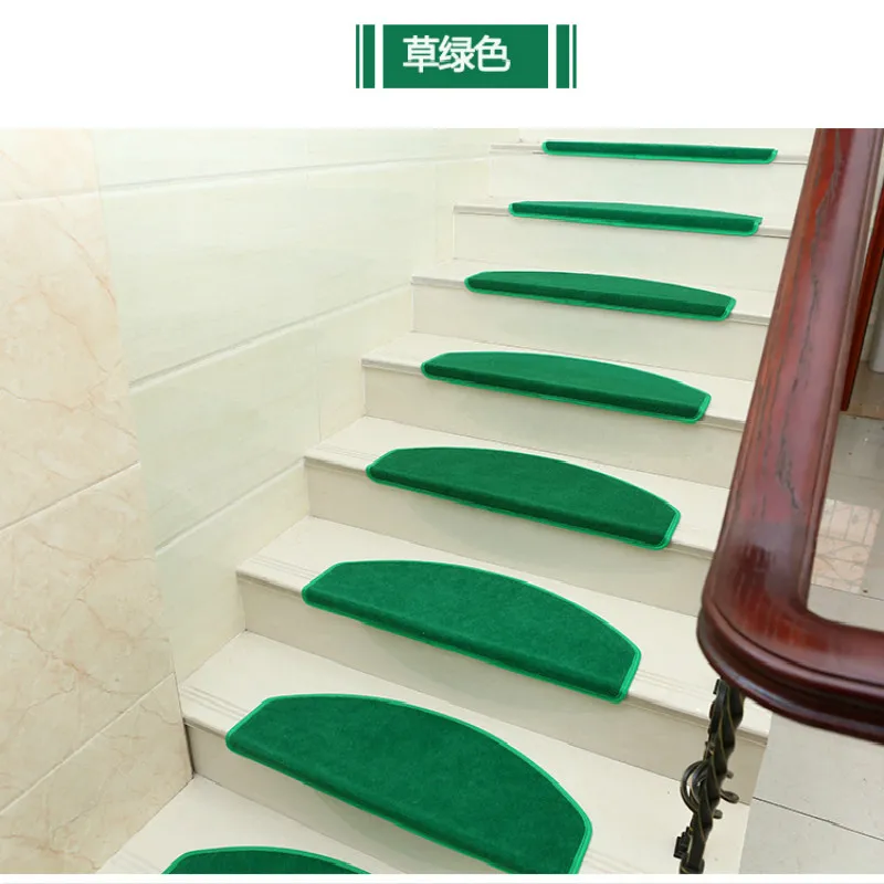 13-piece non-slip stair carpet self-adhesive European-style garden flower living room soft step pad | Дом и сад