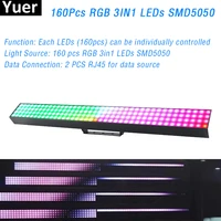 160x0 5w smd 5050 rgb 3in1 led long strip pixel light dmx 512 art net kling net control dj disco stage effect light for club bar