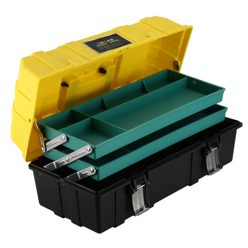 3-слойный складной ящик для инструментов 17-дюймовый Многофункциональный