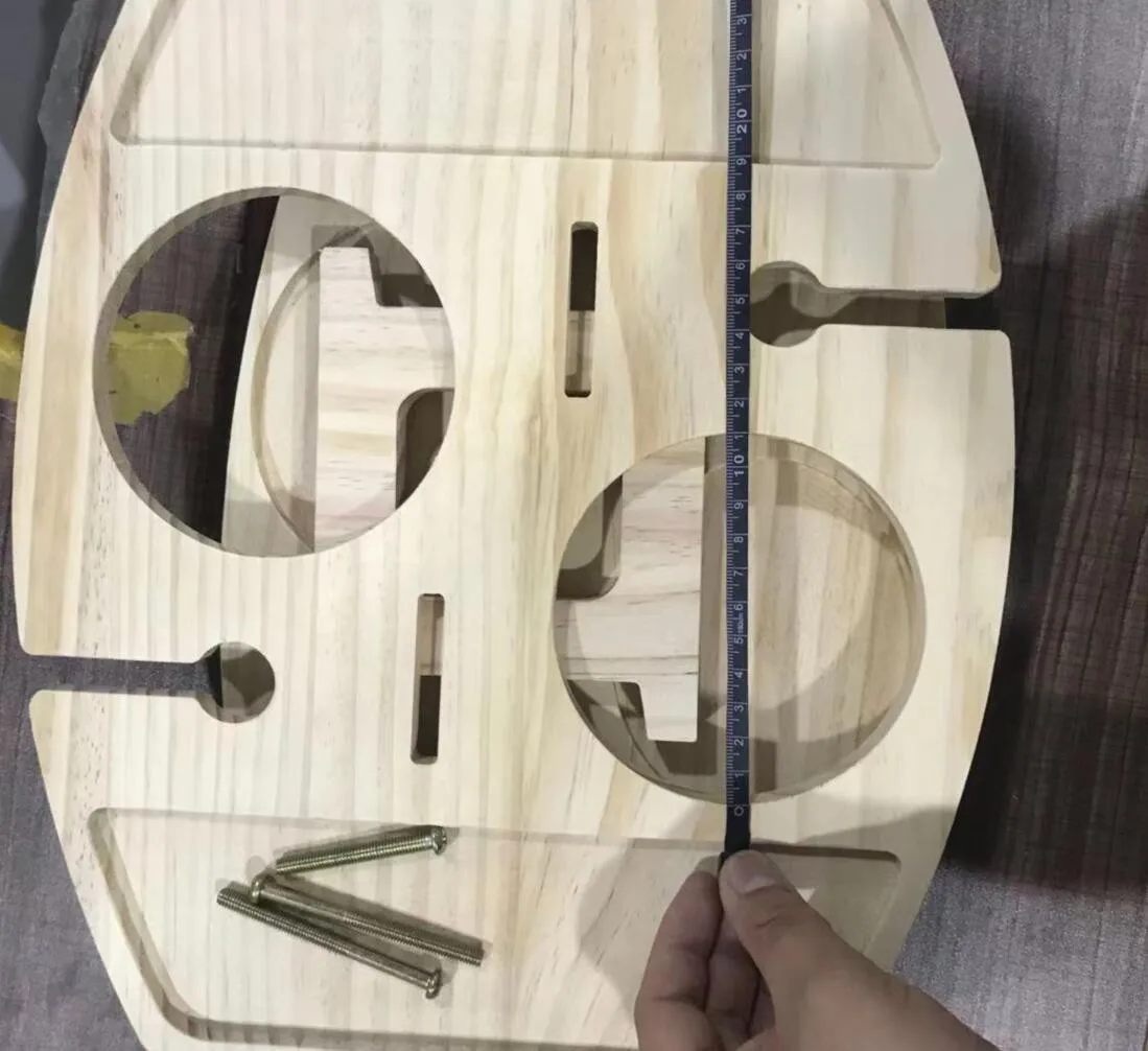 

New Camping Table Picnic Outdoor Tables Wine Rack 2021 Summer Portable Wooden Outdoor Picnic Wine Table Outdoor Garden Furniture