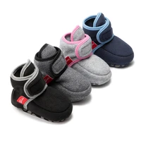 kidsun 2021 winter boots baby boy girl booties cotton soft sole anti slip warm flat infant first walker baby crib shoes