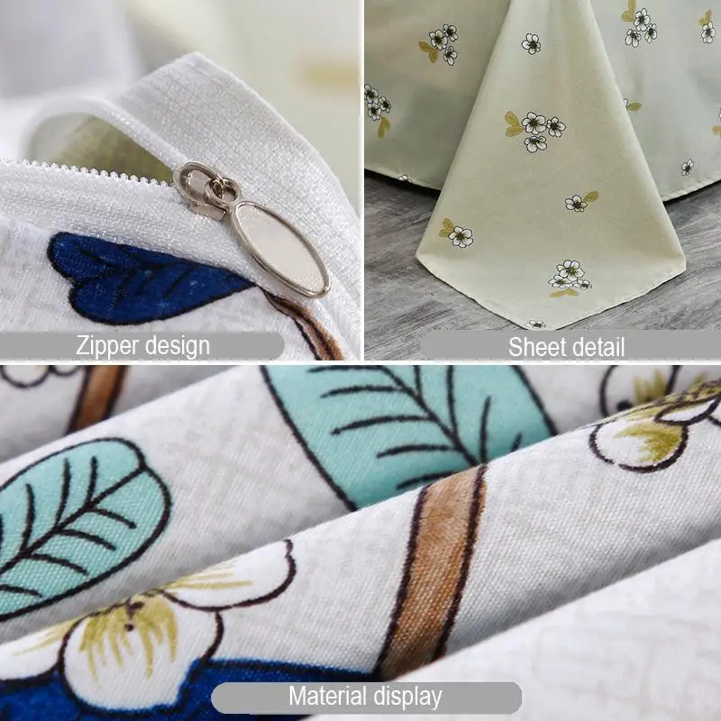 55Menainy Комплект постельного белья с цветами Женский комплект пододеяльником