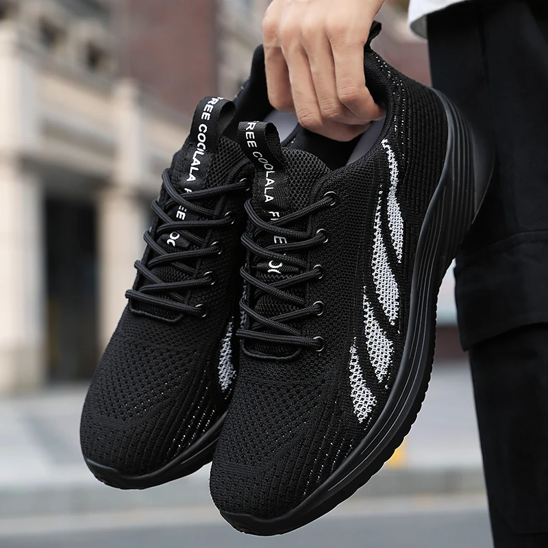 

Women's Sneakers 2021 Summer Flying Woven Breathable Outdoor Running Shoes Men's Fashionable Antiskid Casual Shoes
