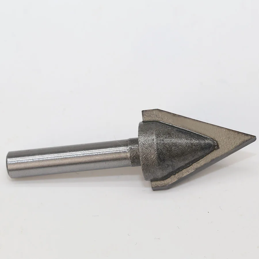 

1/4" 6.35MM Shank Milling Cutter Wood Carving 60 Degree V Bit CNC Solid Carbide End Mill 3D Router Bits for Woodworking