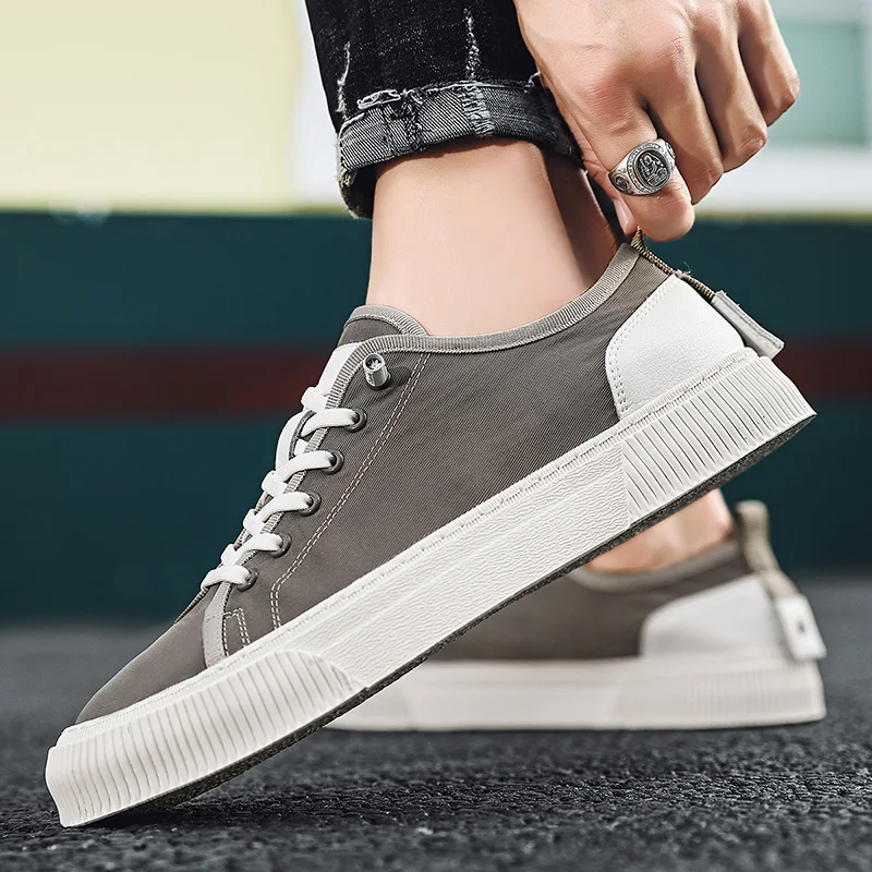 

New Arrival Canvas Shoes For Boy Low Top Youth Fashion Mens Shoe Comfortable Men Canvas Shoes Wearable Flats Footwear For Man