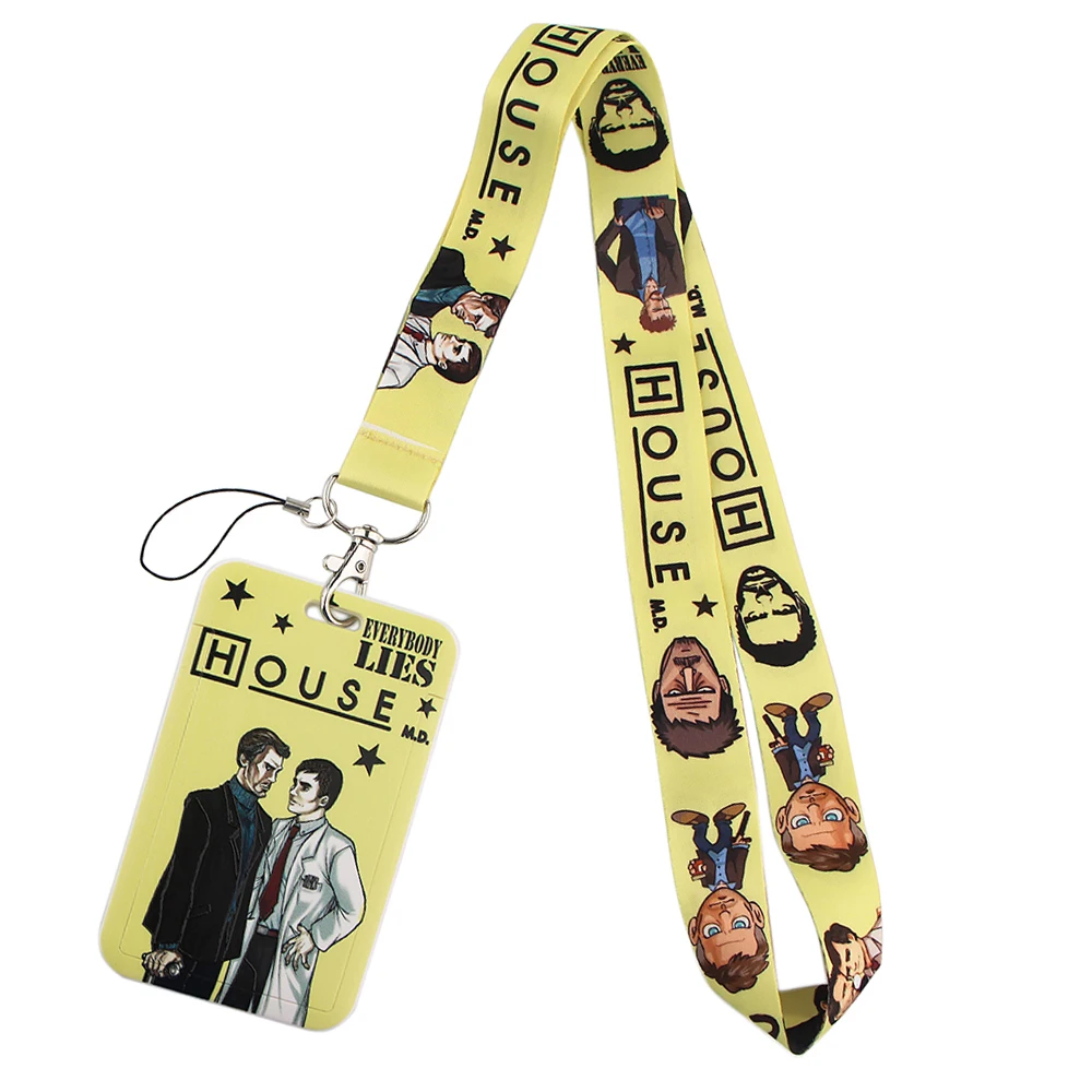 

PF494 Dongmanli TV series Doctors Lanyard Credit Card ID Badge Holder Key Ring Bag Student Travel Bank Bus Card Cover Keychain