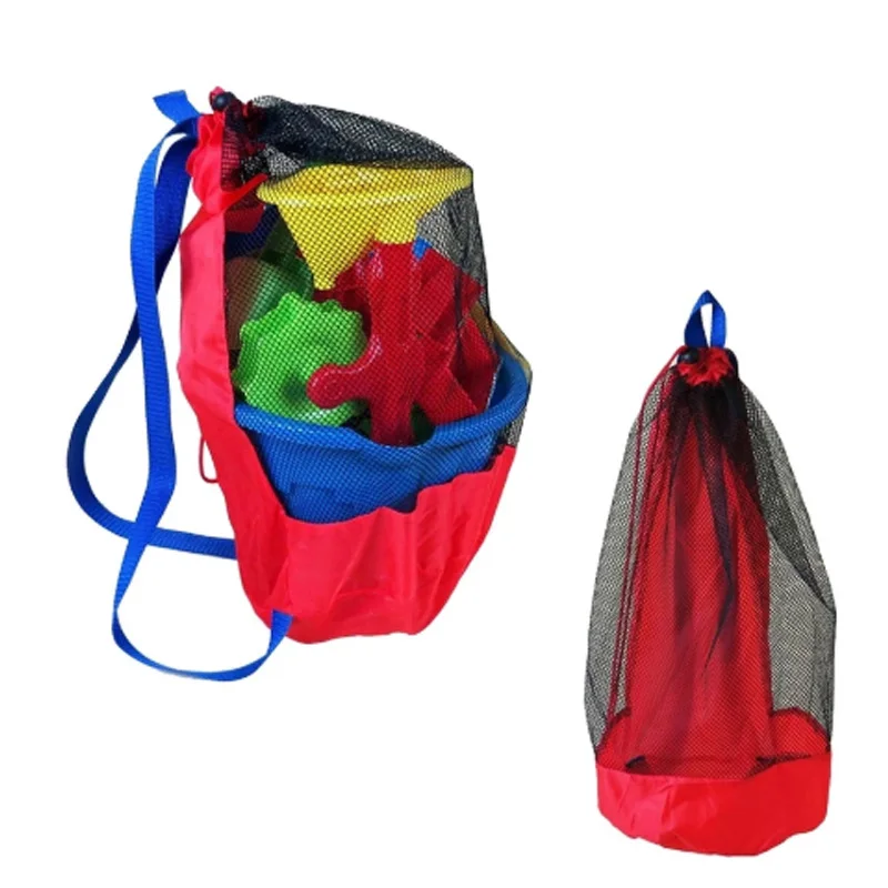 

Портативная пляжная сумка, складная Сетчатая Сумка для плавания, для детская игрушка для пляжа корзин, сумка для хранения, Детские уличные в...