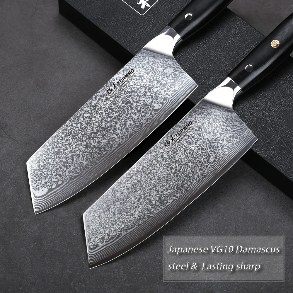 Профессиональный мясницкий нож TURWHO 7 5 дюйма резец из японской дамасской стали