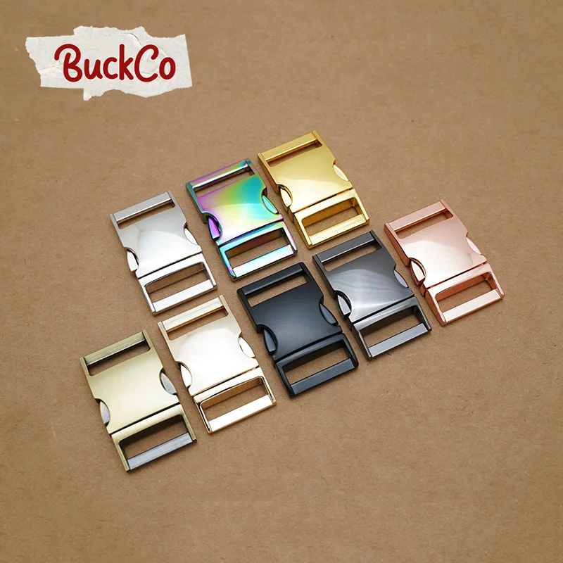 100pcs/lot 25mm side release metal buckle high quality DIY dog collars strapping bags parts durable security 8 colours | Дом и сад