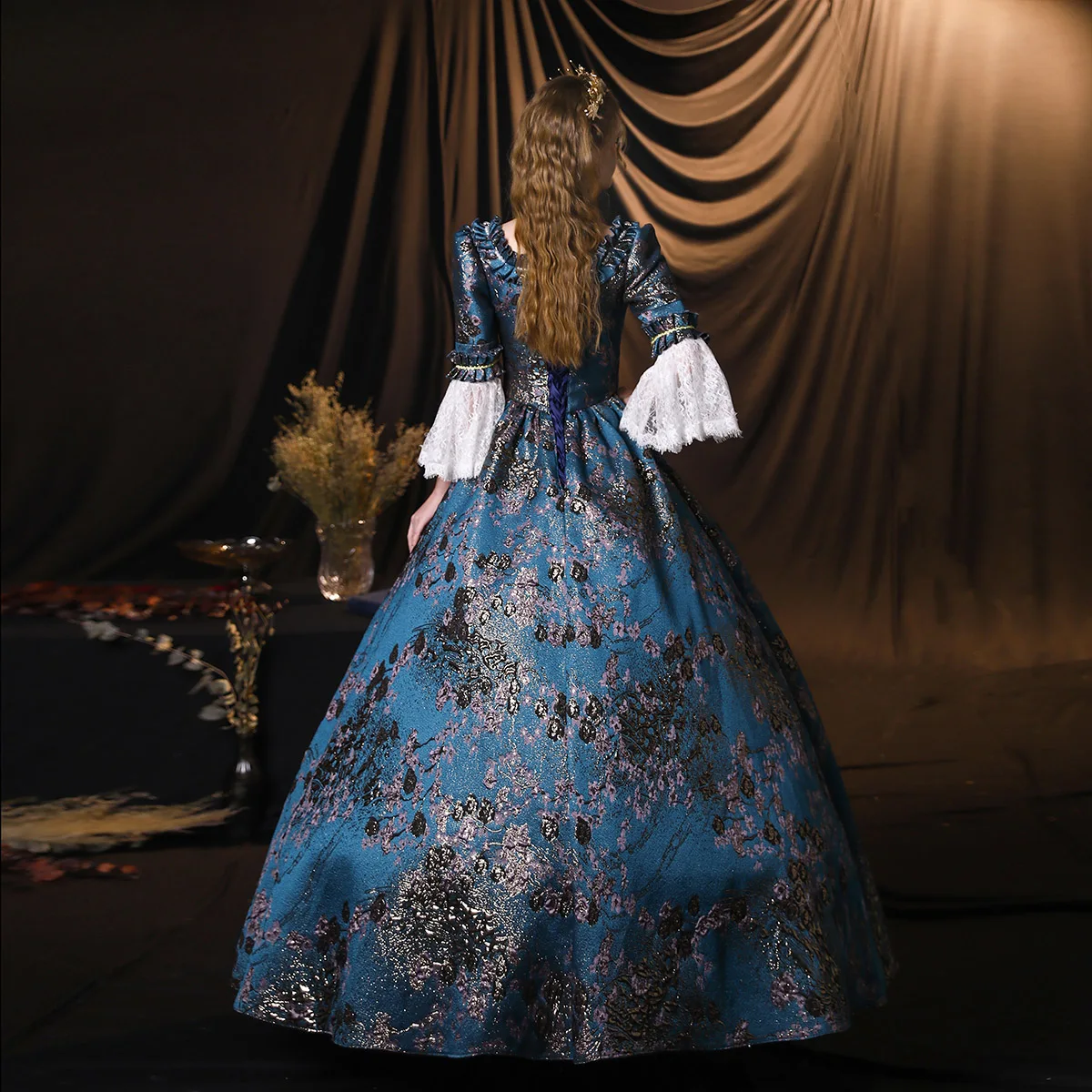 

Victorian Reproduction Women's Rococo Dress Inspiration Maiden Costume Labyrinth Carriage Gown