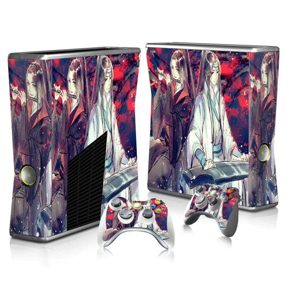 Виниловая наклейка для Xbox 360 Slim консоли и 2 контроллера | Электроника