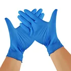Латексные перчатки 100 шт, голубые одноразовые, для мытья посуды, для работы на кухне, резиновые, для сада, перчатки продукт для уборки дома #10